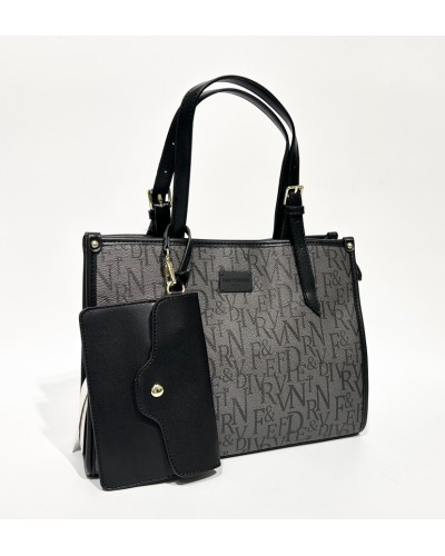 BOLSO V&V FINDER GRIS Y NEGRO 