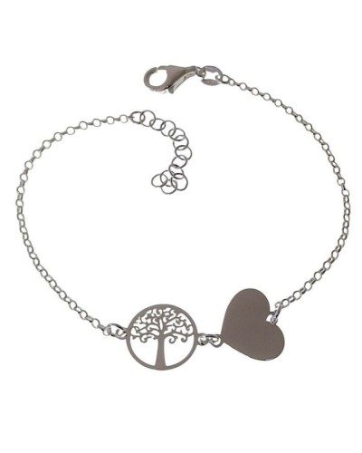 Pulsera árbol de la vida y corazón